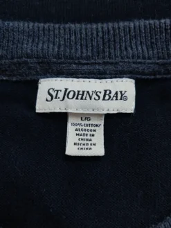 Outlet St. John's Bay St John's Bay Black Crewneck Sweater L