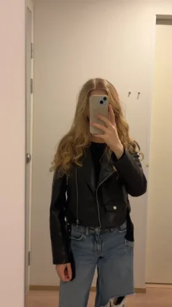 Online Stradivarius nahkatakki