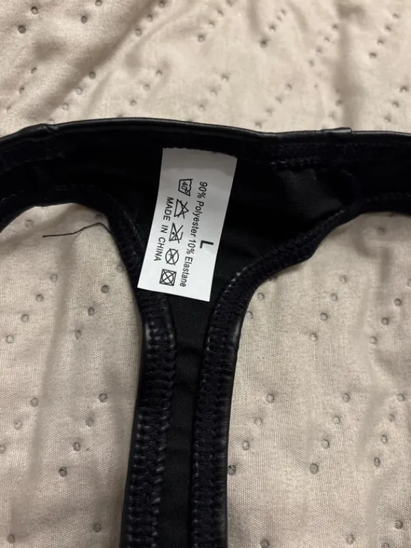 Hot Stringi męskie Ala skórzane