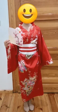 Hot Strój Japonki - Kimono z dodatkami