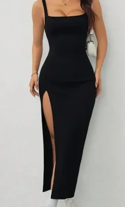 Best Sukienka czarna długa