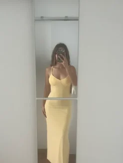 Discount Shein Żółta sukienka