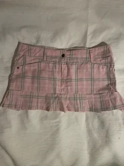 Hot CAT Thrift flip y2k plaid miniskirt