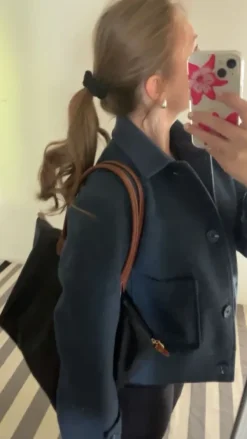 New Lager 157 Tummansininen takki