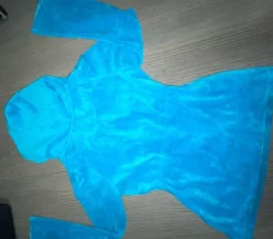 Sale Turkoosi solmittava velour huppari