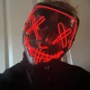 Discount halloween Uhyggelig maske med lys fastelavn udklædning