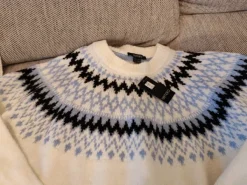 Hot Esmara Valkoinen norjalaistyylinen kirjoneule