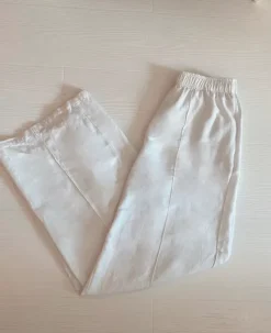 Sale Bik Bok Valkoiset leveälahkeiset kauniit housut