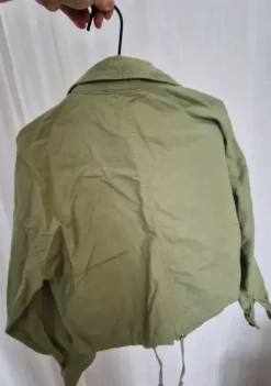 Best Vihreä lyhyt puuvilla takki