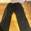 Discount Reebok Vintage black trackpants