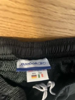 Discount Reebok Vintage black trackpants