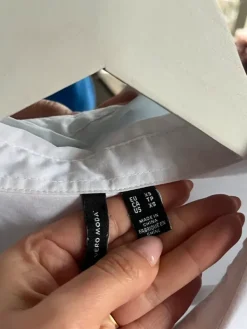 New Vit oversized skjorta