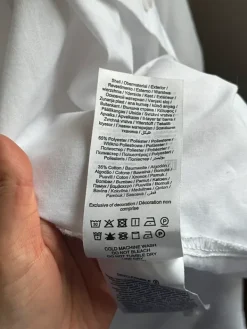 New Vit oversized skjorta